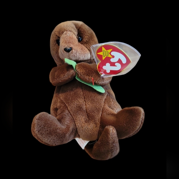 RARE Retired TY Beanie Baby "Seaweed" The Otter 🦦🦦🦦 - Picture 1 of 4